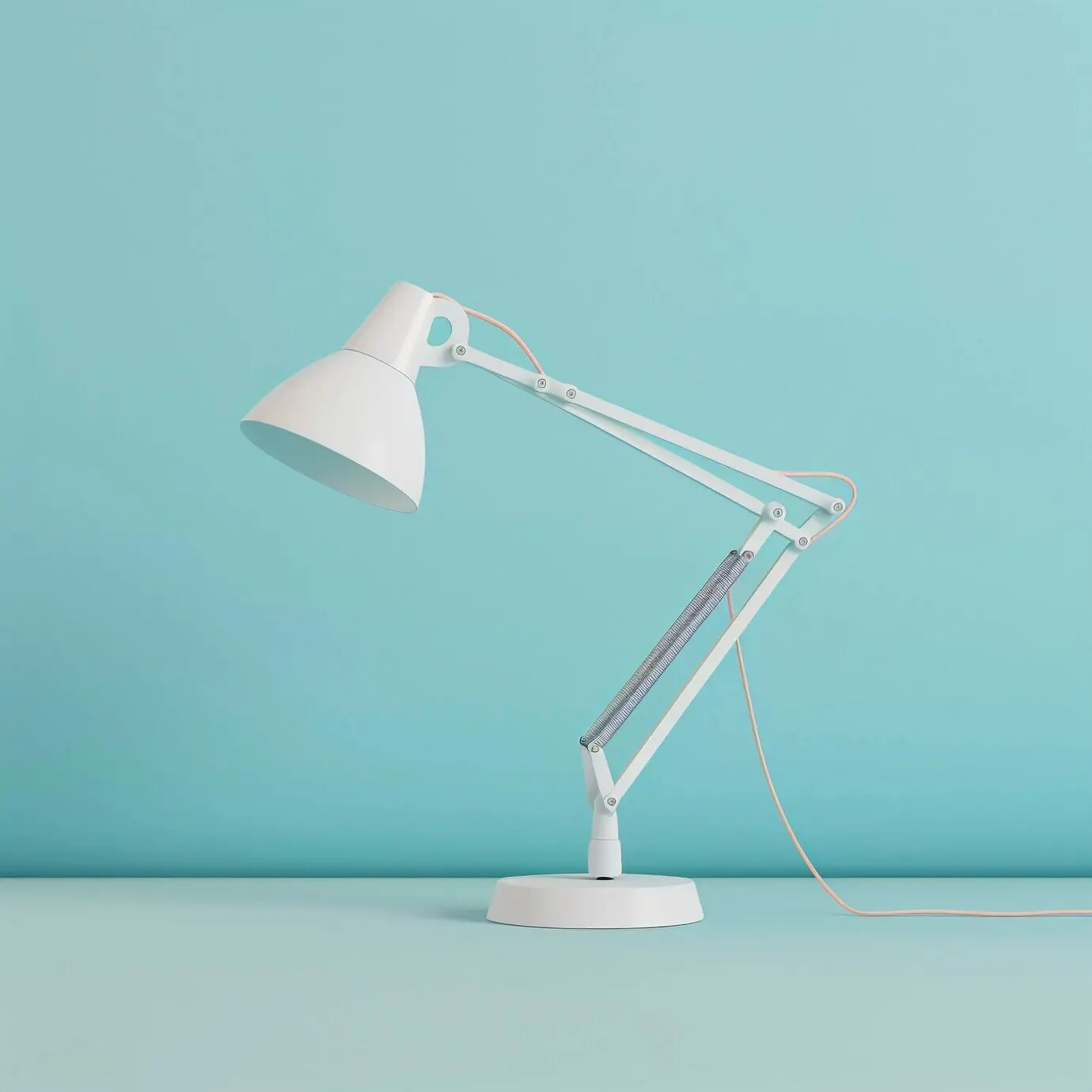 Design einer Lichtlampe in digitaler Kunst